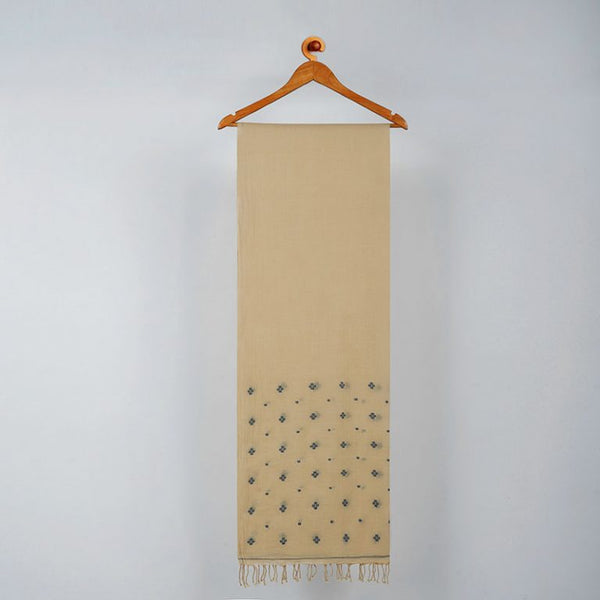 Unisex handwoven Stole Off-White