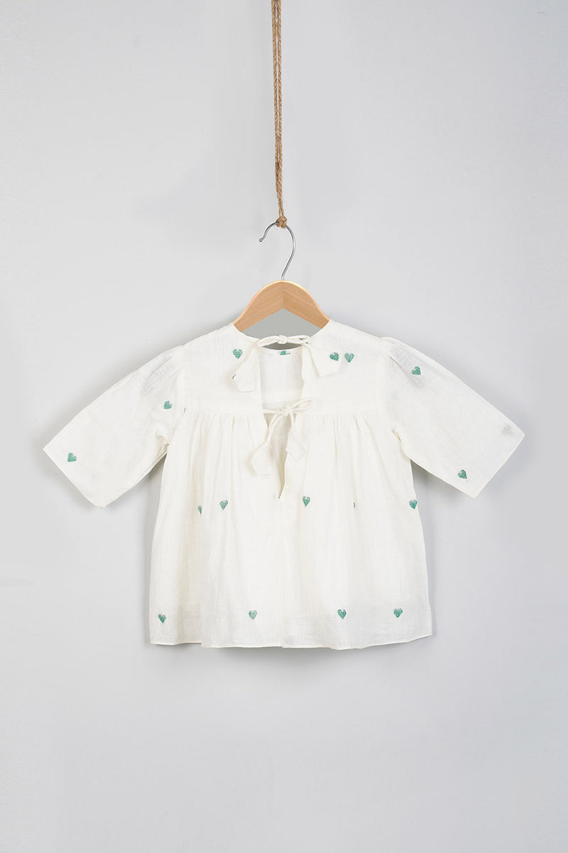 TM Green Hearts Frock